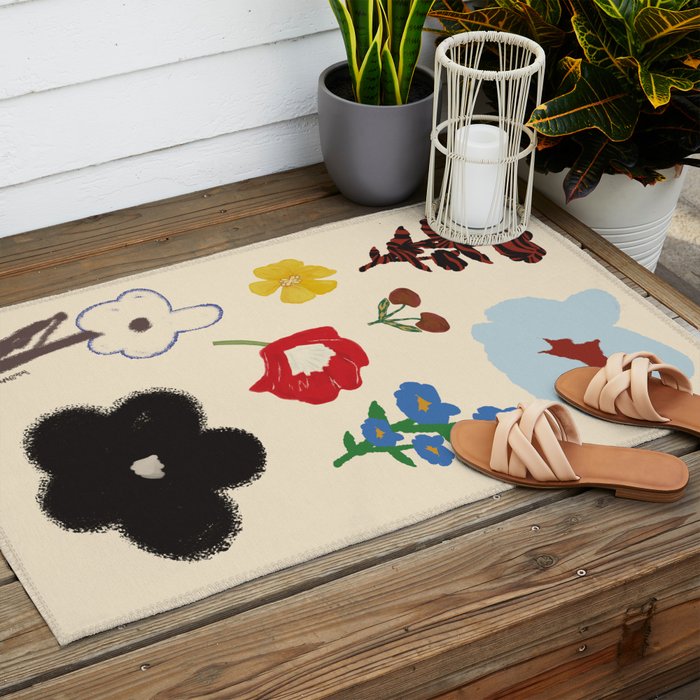 Fancy Garden Outdoor Rug Gallery Image 2