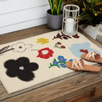Fancy Garden Outdoor Rug Gallery Image 2