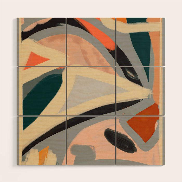 Modern Abstract Art 153 Wood Wall Art Gallery Image 1