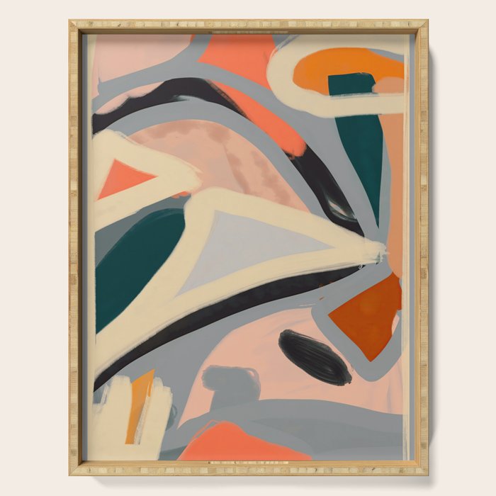 Modern Abstract Art 153 Serving Tray Gallery Image 1