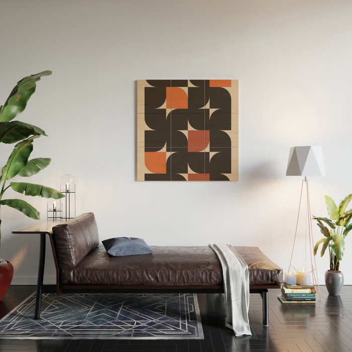 Geometric Shapes 254 Wood Wall Art Gallery Image 2