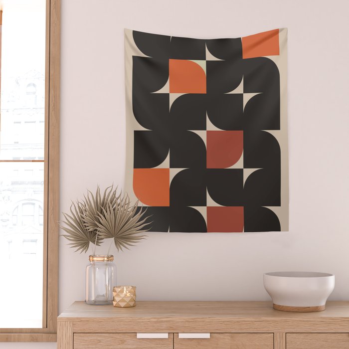 Geometric Shapes 254 Wall Tapestry Gallery Image 2