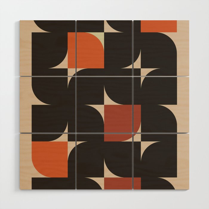 Geometric Shapes 254 Wood Wall Art Gallery Image 1