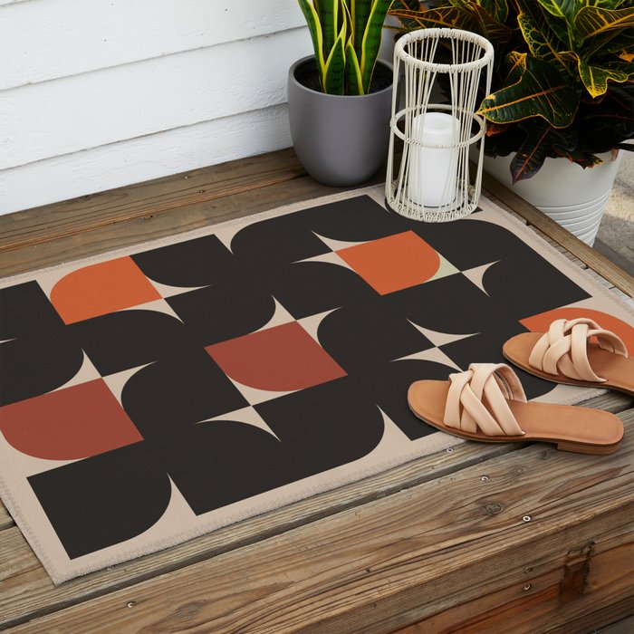 Geometric Shapes 254 Outdoor Rug Gallery Image 2