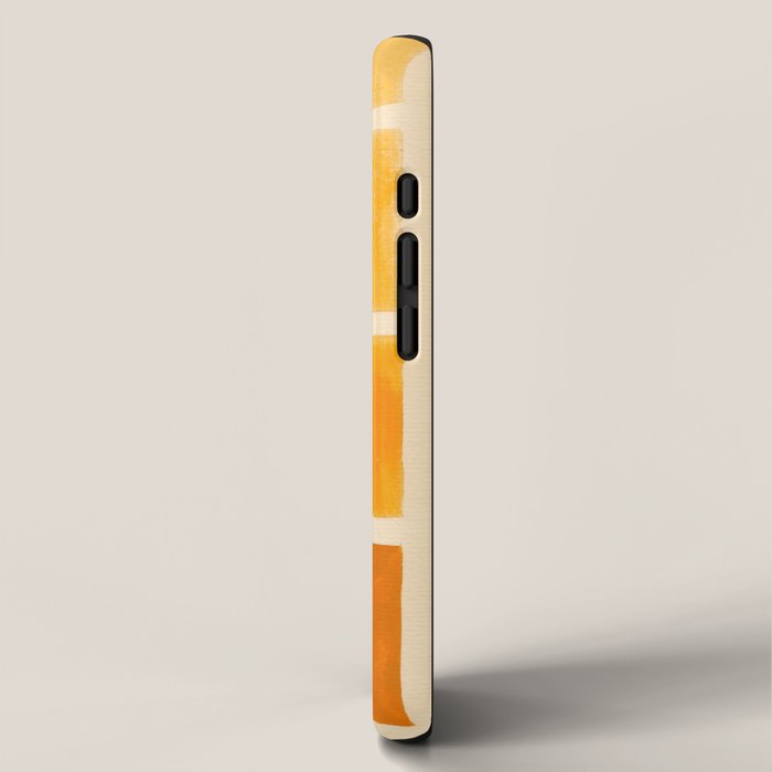 Yellow Ocher Mid Century Pattern iPhone Case Gallery Image 2