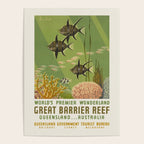Great Barrier Reef, Queensland - Vintage australian travel poster, 1930s Poster Gallery Image 4