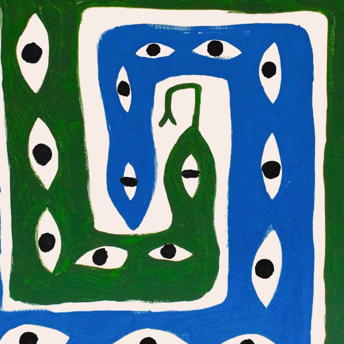 The Good Eye Snake Green/Blue Coffee Mug Gallery Image 2