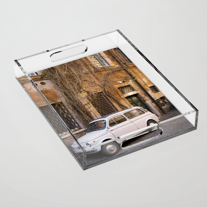 Trastevere Street - Travel Photography, Rome Italy Acrylic Tray Gallery Image 1
