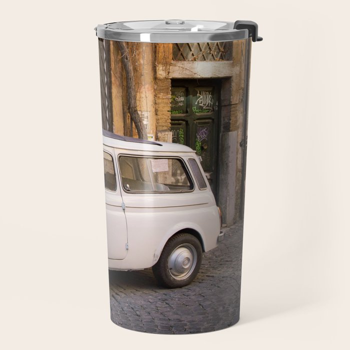 Trastevere Street - Travel Photography, Rome Italy Travel Mug Gallery Image 2