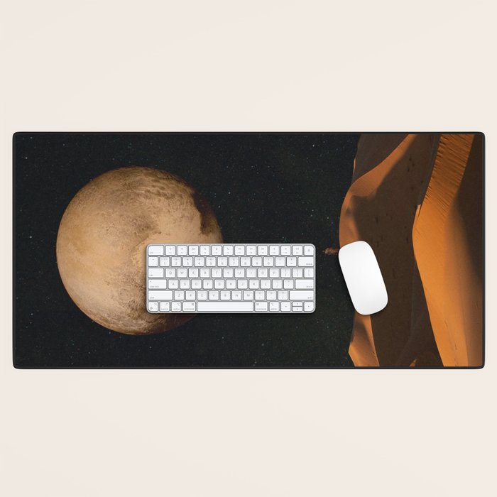 a Golden space glimpse Desk Mat Gallery Image 1