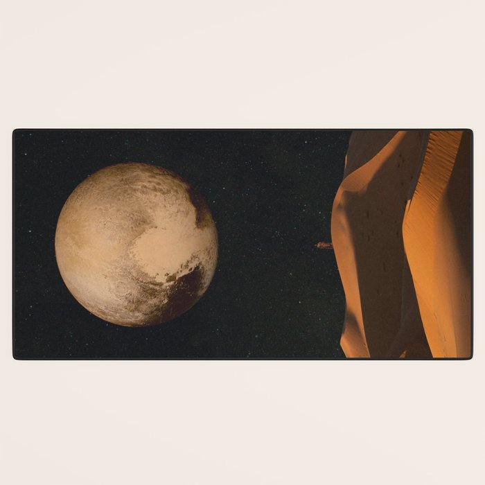 a Golden space glimpse Desk Mat Gallery Image 3