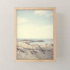 quiet morning at acadia - ocean coastal maine travel photograph Mini Art Print Gallery Image 1