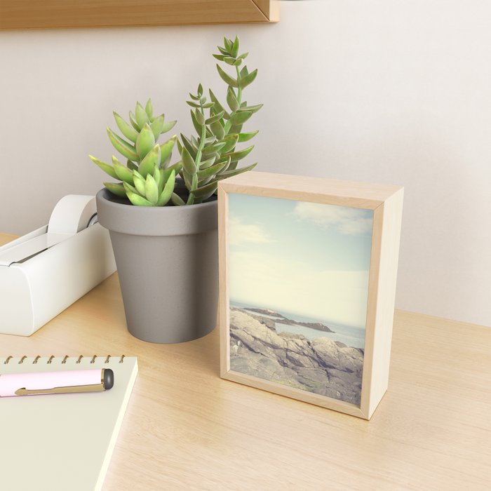 quiet morning at acadia - ocean coastal maine travel photograph Mini Art Print Gallery Image 2