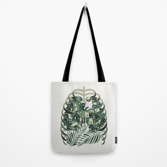 Cat and Plant 56 Tote Bag Gallery Image 2