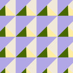 Lavender Triangle Pattern  Calm Geometric Abstract in Cream yellow and Olive Green Coffee Mug Gallery Image 2