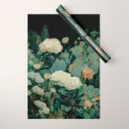 Japandi Wall Art Floral Print Maximalist Botanical Sage Green Flower Painting Japanese Forest poster Wrapping Paper Gallery Image 1