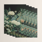 Japandi Wall Art Floral Print Maximalist Botanical Sage Green Flower Painting Japanese Forest poster Wrapping Paper Gallery Image 3