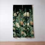 Japandi Wall Art Floral Print Maximalist Botanical Sage Green Flower Painting Japanese Forest poster Window Curtain Gallery Image 3