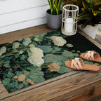 Japandi Wall Art Floral Print Maximalist Botanical Sage Green Flower Painting Japanese Forest poster Outdoor Rug Gallery Image 2