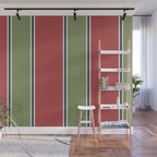 Christmas Stripes Winter 2025 Wall Mural Gallery Image 1