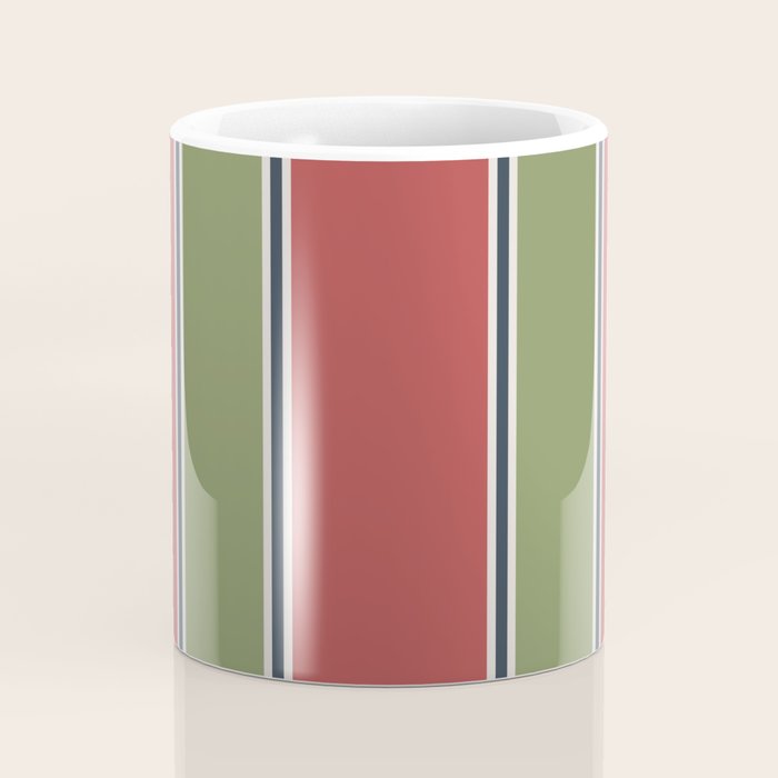 Christmas Stripes Winter 2025 Coffee Mug Gallery Image 4