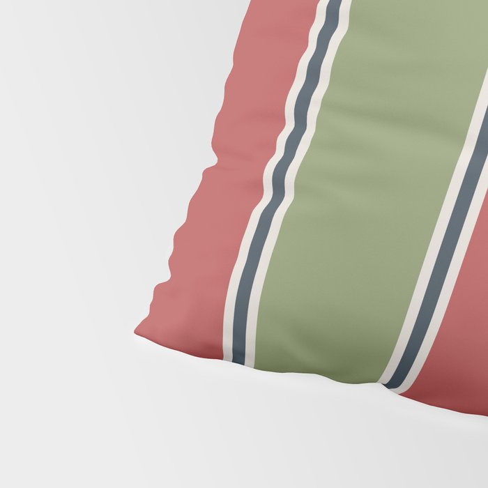 Christmas Stripes Winter 2025 Pillow Sham Gallery Image 4