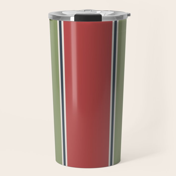 Christmas Stripes Winter 2025 Travel Mug Gallery Image 1