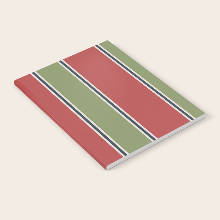 Christmas Stripes Winter 2025 Notebook Gallery Image 2