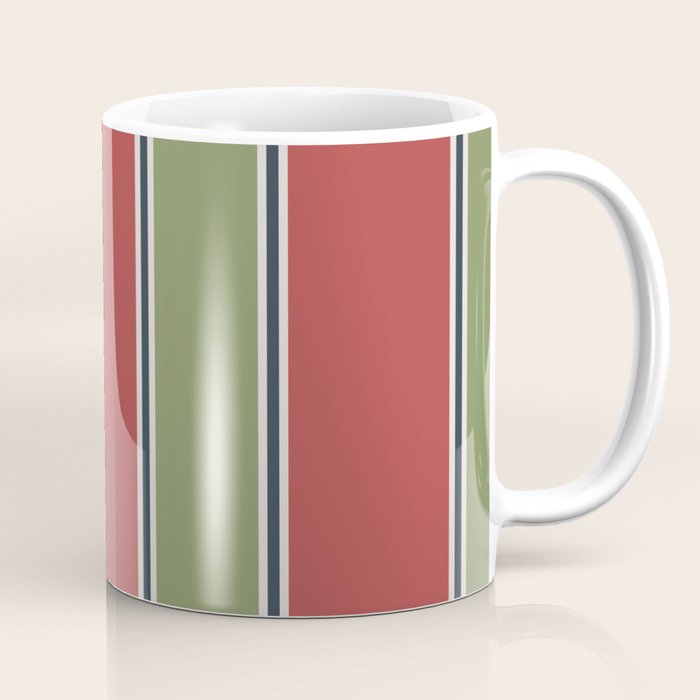 Christmas Stripes Winter 2025 Coffee Mug Gallery Image 1