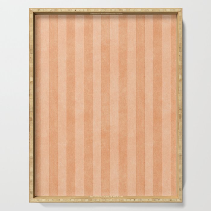 STRIPES - 004 - peach Serving Tray Gallery Image 1