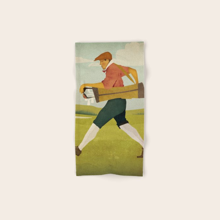 Vintage Golf Bath Towel Gallery Image 1