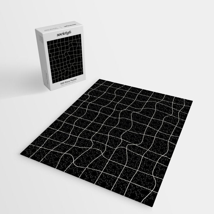 Warp Grid: Midnight Black Edition Jigsaw Puzzle Gallery Image 2