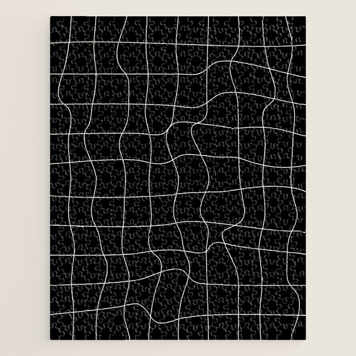 Warp Grid: Midnight Black Edition Jigsaw Puzzle Gallery Image 1