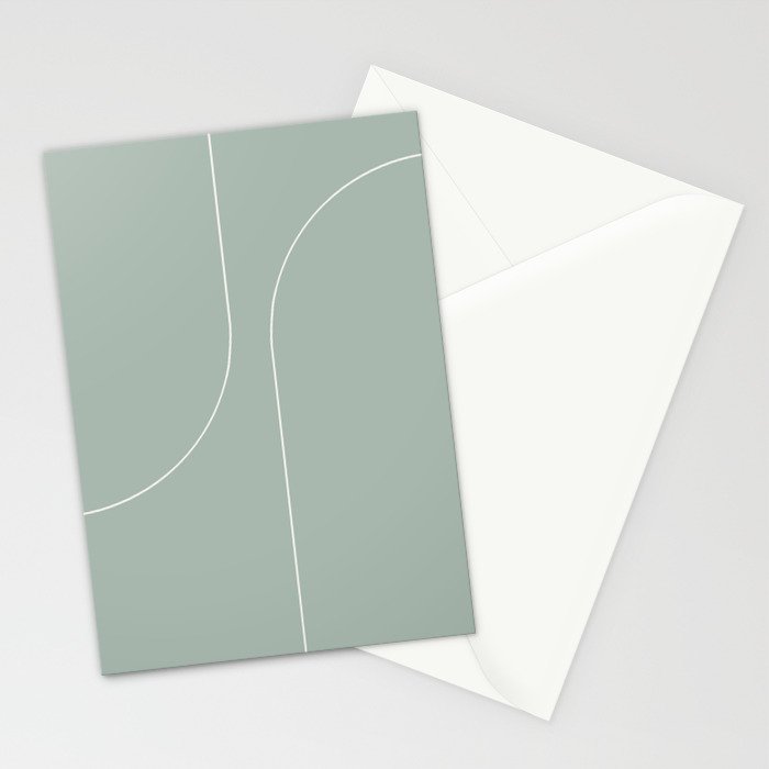 Modern Minimal Line Abstract XXXIX Stationery Card Gallery Image 2