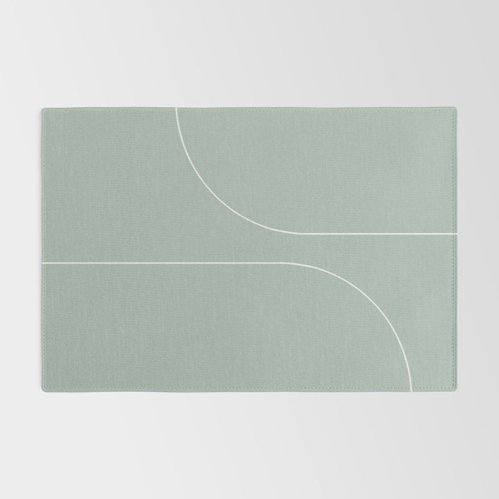 Modern Minimal Line Abstract XXXIX Rug Gallery Image 2