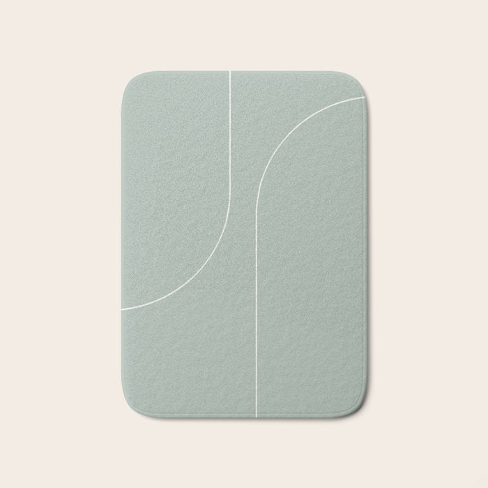 Modern Minimal Line Abstract XXXIX Bath Mat Gallery Image 1