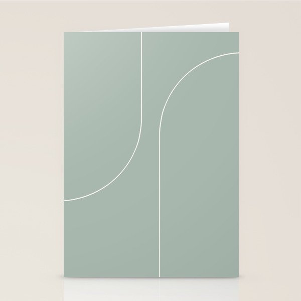 Modern Minimal Line Abstract XXXIX Stationery Card Gallery Image 2