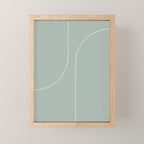 Modern Minimal Line Abstract XXXIX Mini Art Print Gallery Image 1