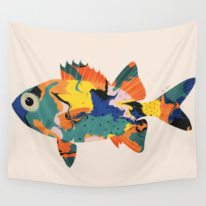 Fish  Wall Tapestry Gallery Image 4
