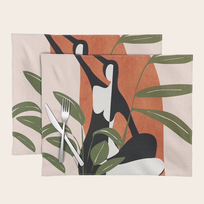 Abstract Female Figure 20 Placemat Gallery Image 1