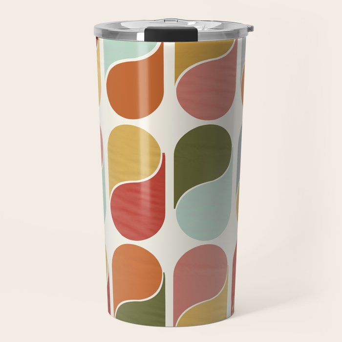 Colorful modern abstract Travel Mug Gallery Image 1