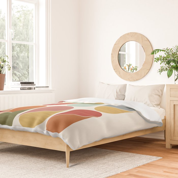 Colorful modern abstract Duvet Cover Gallery Image 2
