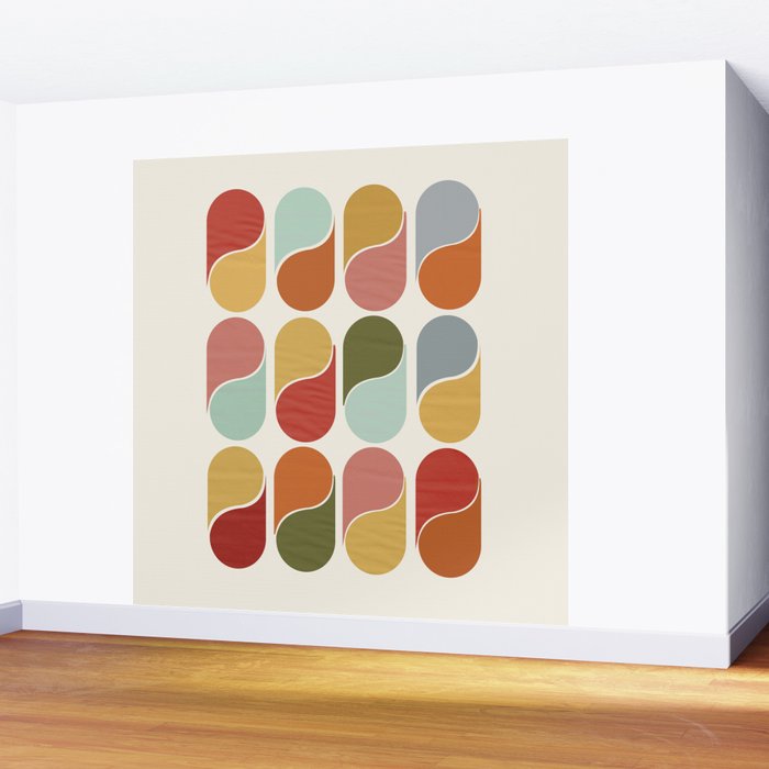 Colorful modern abstract Wall Mural Gallery Image 2