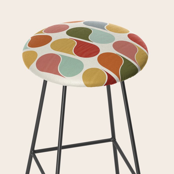 Colorful modern abstract Stool Gallery Image 2