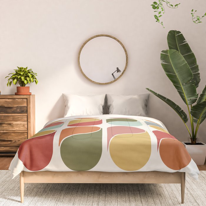 Colorful modern abstract Comforter Gallery Image 3