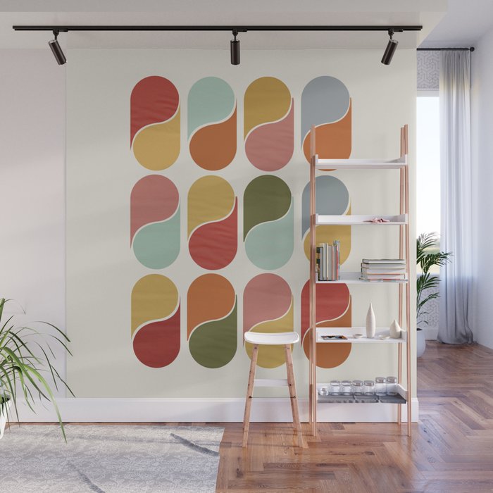 Colorful modern abstract Wall Mural Gallery Image 1