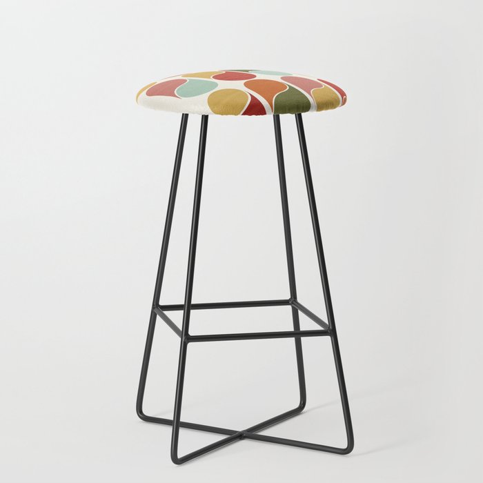 Colorful modern abstract Stool Gallery Image 1
