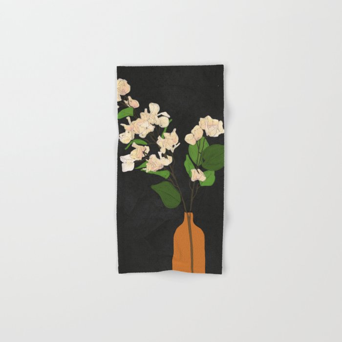 Branches Blooming Black Bath Towel Gallery Image 1