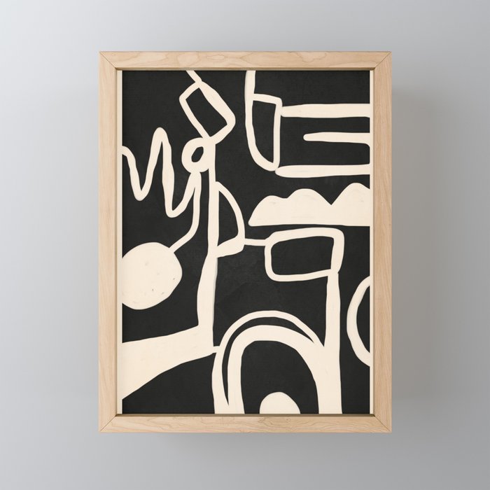 Abstract Lines 1 Mini Art Print Gallery Image 1