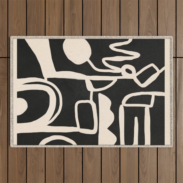 Abstract Lines 1 Outdoor Rug Gallery Image 1